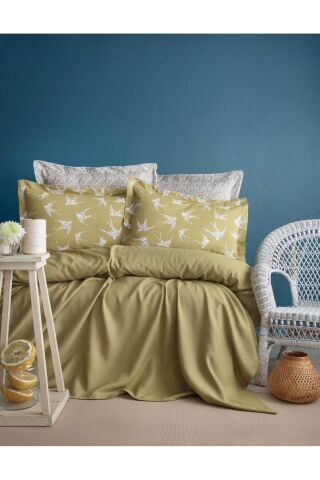 Apricitas HOME Çift Kişilik Freely Olive Bambu Pike Takımı