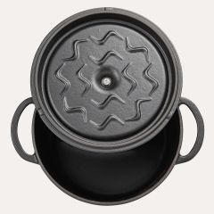 Sürel Demir Döküm Derin Tencere Siyah 28 cm