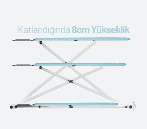 Gazella Ütü Masası Duty SM GZM 800DS Mavi