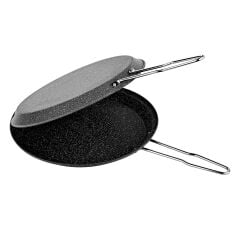 OMS Bio Granit Çift Taraflı Balık Tavası 32 cm Siyah 3223