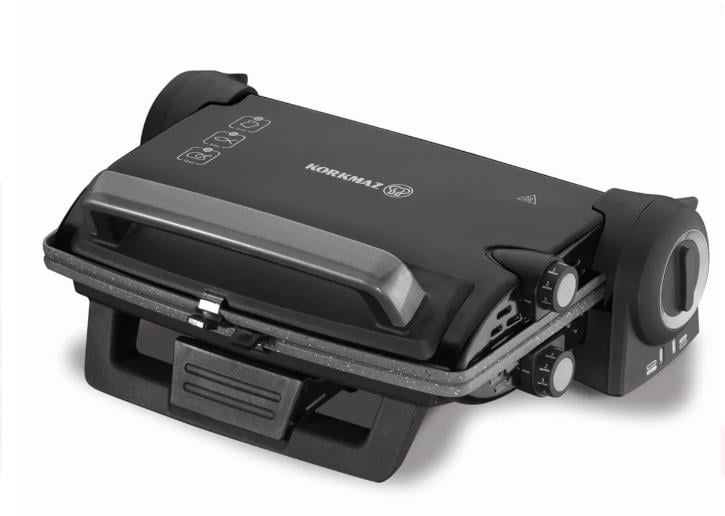 Korkmaz A310-03 Formula Siyah/Gri Granit Tost Makinesi