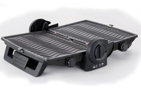 Korkmaz A310-03 Formula Siyah/Gri Granit Tost Makinesi