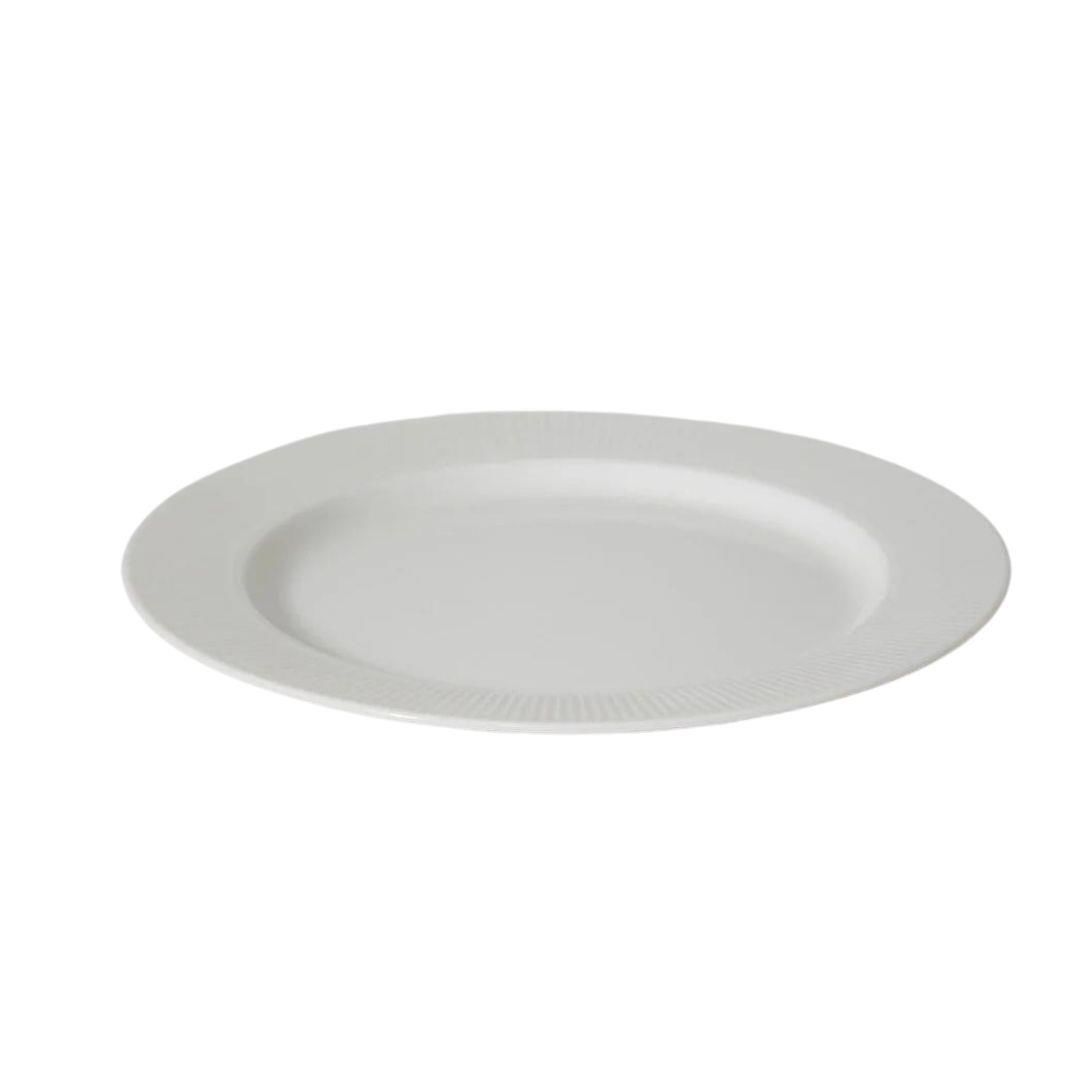 Güral Porselen Fine Bone Porselen Çizgili Servis Tabağı 28 cm