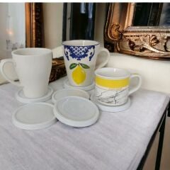 Güral Bardak Altlığı 9cm Dekorsuz ( 6 adet )