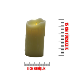 Tconcept Ledli Hareketli Işıklı Plastik Mum 15 CM