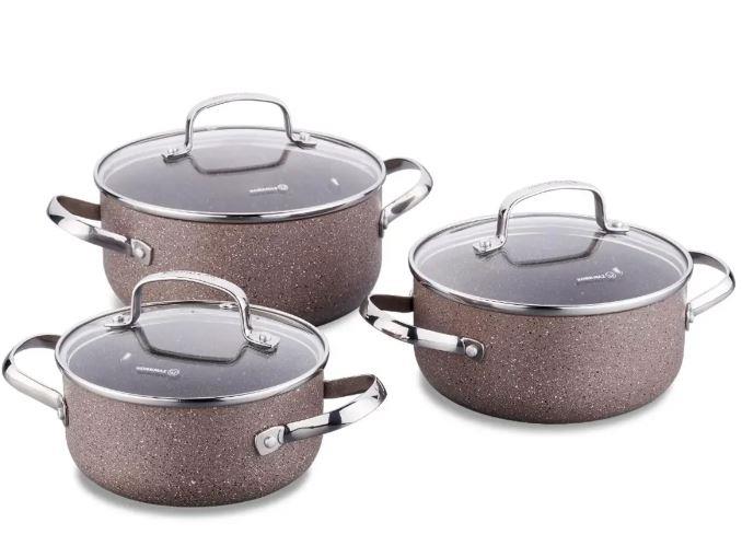 Korkmaz Browni 6 Parça Tencere Seti A2921