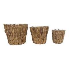 T.Concept Dekoratif Rattan Hasır Sepet Küçük Boy