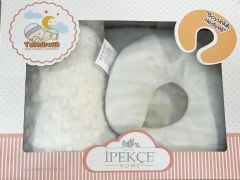 İpekçe Home Tomurcuk Bebek Battanniyesi Boyunluklu 90 X 110 Cm Krem Renk