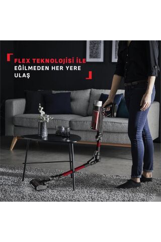 Tefal TY2098WO X-Force Flex 9.60 Animal Care Kablosuz Şarjlı Dikey Süpürge 100 Air Watt