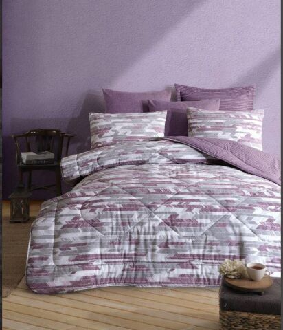 Kobyen Çift kişilk Nevresim Seti Barry Mürdüm