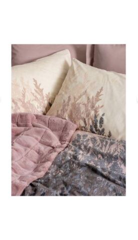 Cotton Box Trim Çift Kişilik Battaniyeli Nevresim Takımı Smooth Pudra