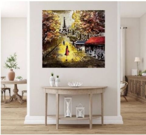 FAM-10 Metal 3D Duvar Paris Tablo 80*80CM