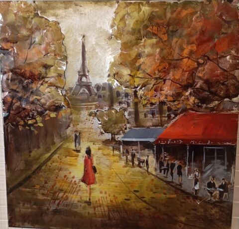 FAM-10 Metal 3D Duvar Paris Tablo 80*80CM