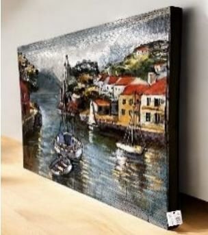 FAM-09 Metal 3D Duvar Venedik Tablo 80*80CM