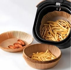 Gondol İvory, Kağıt Air Fryer Pişirme Kalıbı 20 Cm Yuvarlak