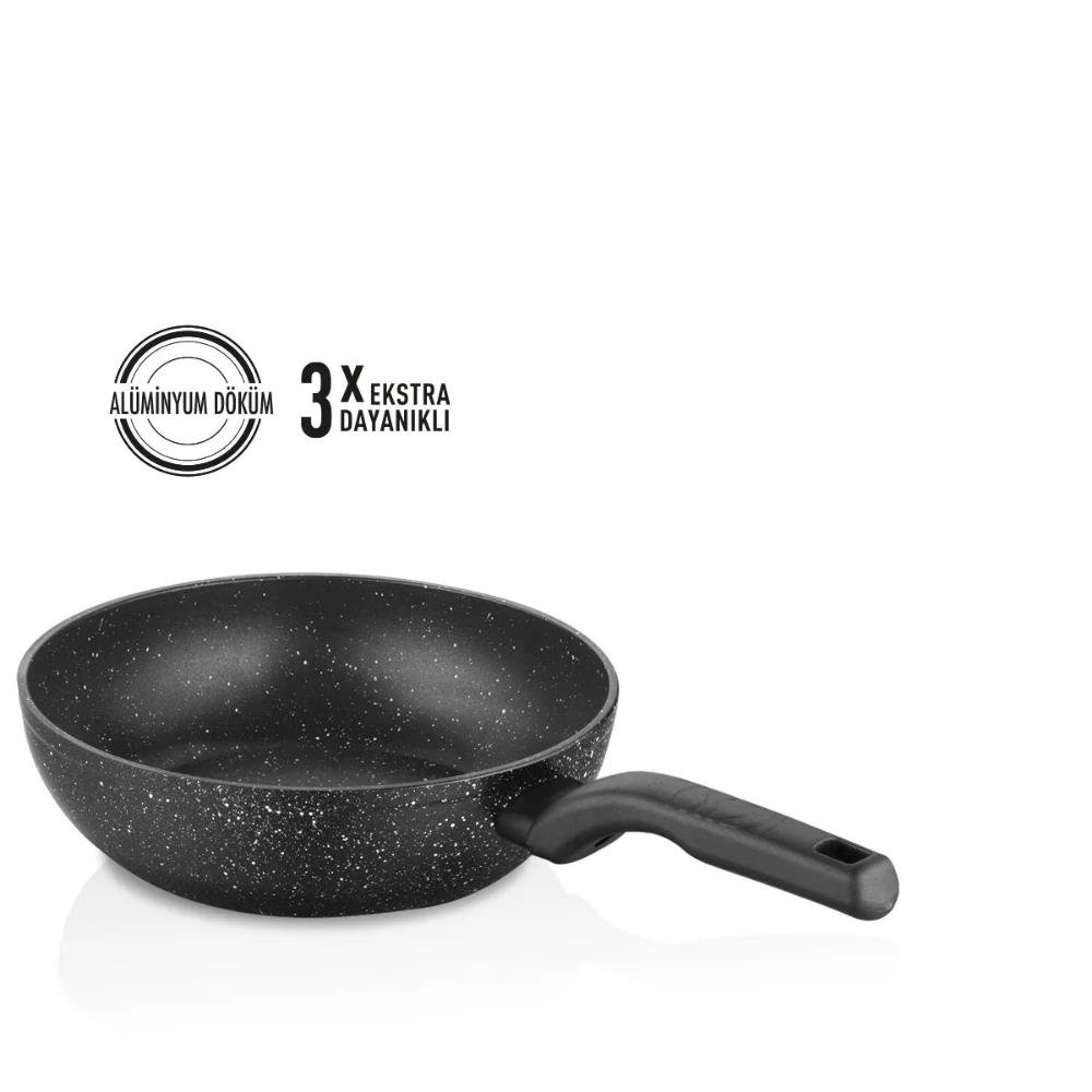 Korkmaz Dayanıklı Ornella 28x8.5 cm Wok Tava A1119