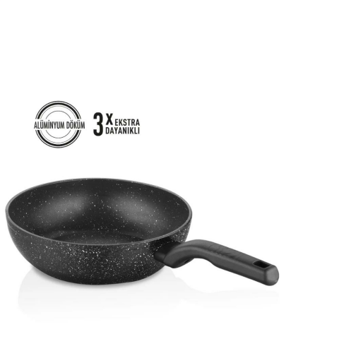 Korkmaz Dayanıklı Ornella 28x8.5 cm Wok Tava A1119