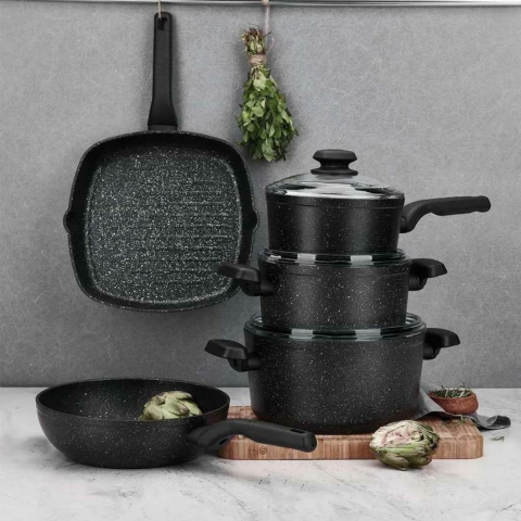 Korkmaz Ornella Dayanıklı  28x28 cm Kare Grill Tava A1120