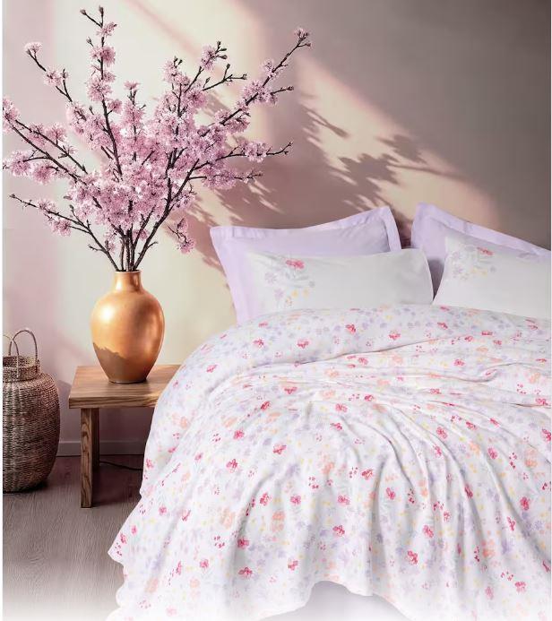 Cotton Box Estiva Çift Kişilik Pike Takımı Winsome Lila