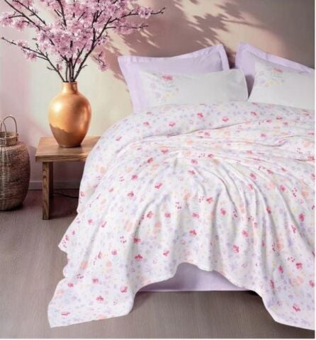 Cotton Box Estiva Çift Kişilik Pike Takımı Winsome Lila