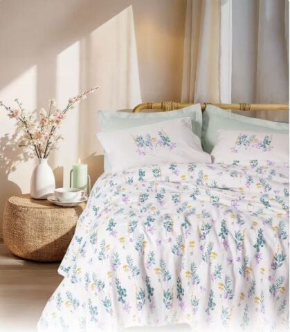 Cotton Box Estiva Çift Kişilik Pike Takımı Twig Mint