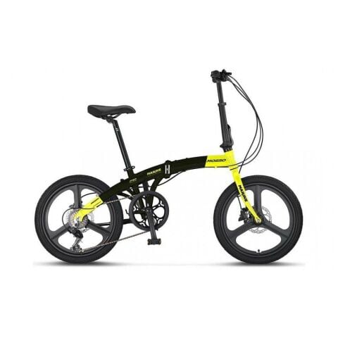 Mosso Marine 20 Jant HYD-7V 12K Katlanır Bisiklet Siyah Lime