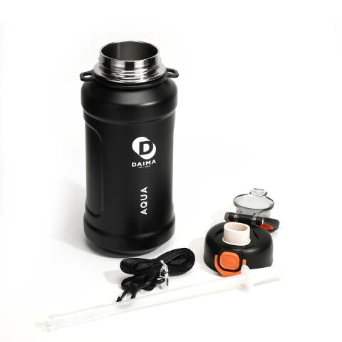 Daima Aqua Termos Siyah 1000 ml