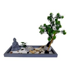 T.Concept Dekoratif Buda Heykeli Dikdötgen Zen Bahçesi