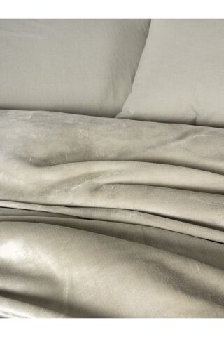 Cotton Box Velvet Çift Kişilik Nevresim Takımı Flossy Taş