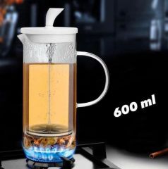 Cambu Ateşe Dayanıklı 600 Ml 17 Cm Borosilikat French Press