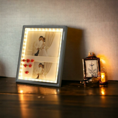 T.Concept  LED Işıklı 2’li  Fotoğraf Çerçevesi Beyaz 20*25 cm
