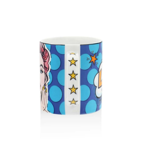The Mia Pop Art Like Desenli Porselen Kupa POP064