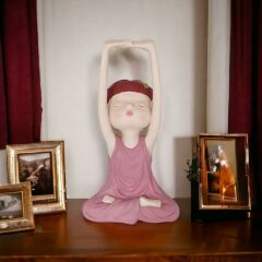 T.Concept Yoga Yapan Kadın Biblosu Küçük Pembe