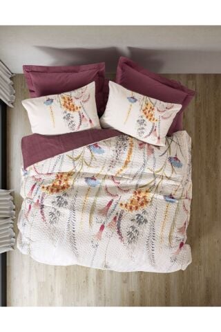 Cotton Box Çift Kişilik Complete Set Flos Bordo