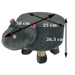 T. Concept  Hayvan (Köpek) Figürlü Çocuk Pufu, Lastikli Kılıflı, Yıkanabilir