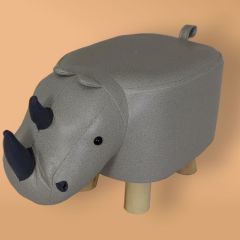 T. Concept  Hayvan ( Gri Gergedan ) Figürlü Çocuk Pufu,  Kolay Silinebilir