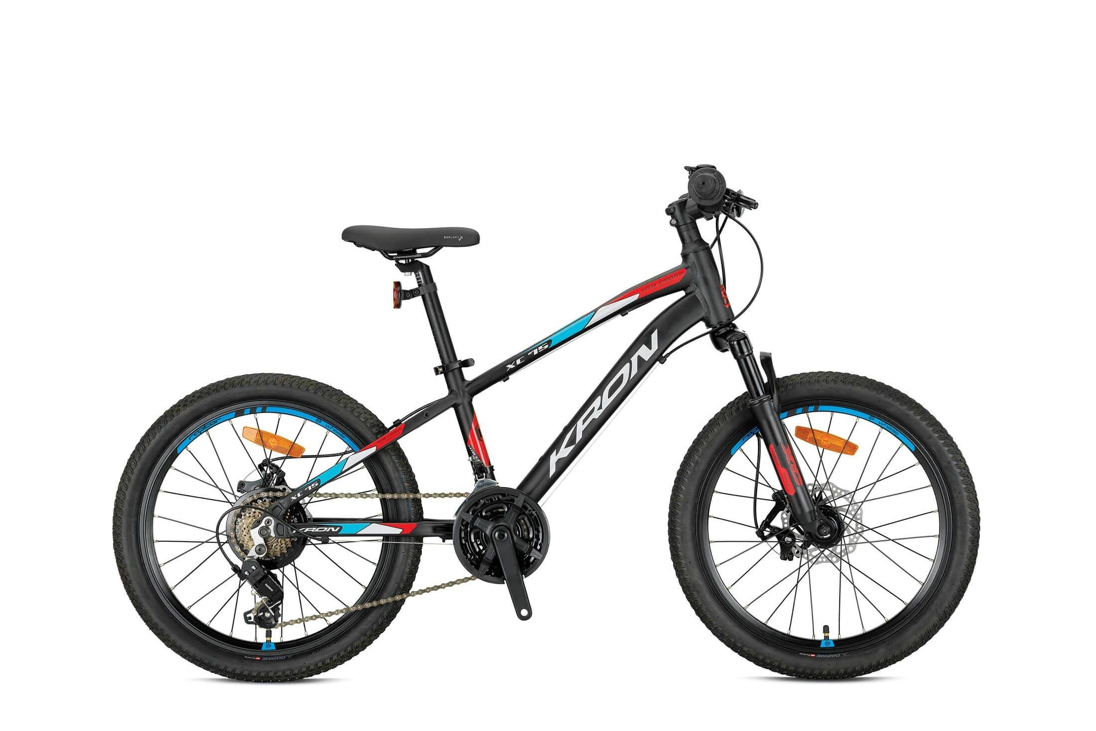 Kron XC75 24 Jant MTB 13K 21 Vites M.Disk Dağ Bisikleti M.Siyah Kırmızı Gri