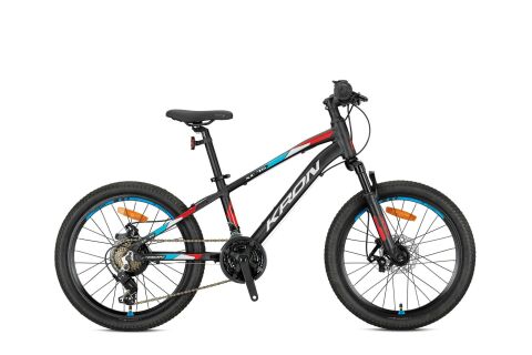 Kron XC75 24 Jant MTB 13K 21 Vites M.Disk Dağ Bisikleti M.Siyah Kırmızı Gri