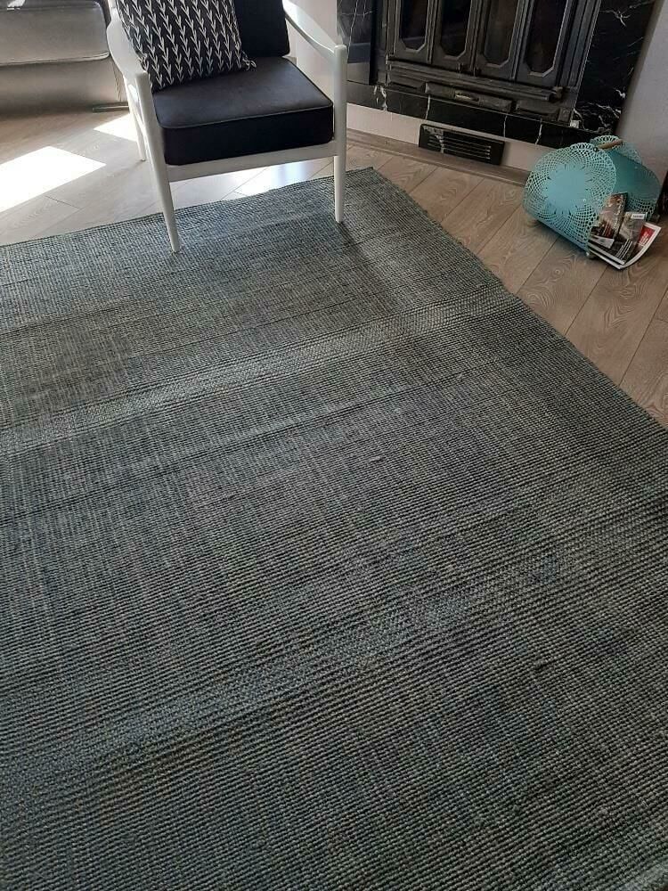 T.Concept Giz Home Pata Naturel Jüt Halı Antrasit 160 x 230