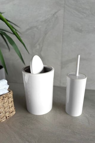 Flores Beyaz 2li Banyo Seti M-SAS18-01