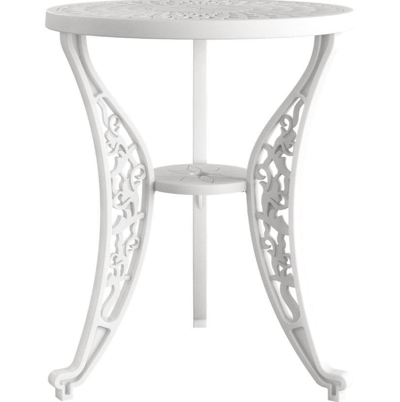 İstanbul Yuvarlak Fiskos 60 cm Beyaz