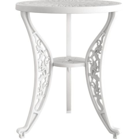 İstanbul Yuvarlak Fiskos 60 cm Beyaz
