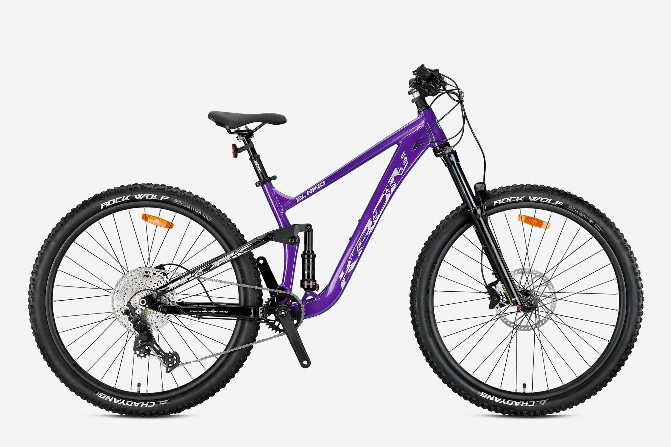 Kron EL NINO 29 Jant 425mm 11Vites H.Disk Enduro Dağ Bisikleti Mor Siyah Gri ( ANTALYA İÇİ TESLİM )