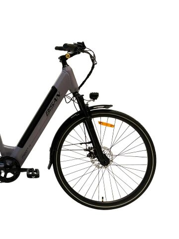 Bisan Moon S-26 700C 47 CM Elektrikli Bisiklet Metalik Gri Siyah