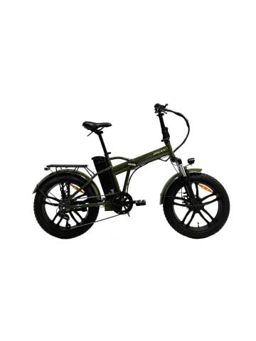 Bisan E-Folding F4 20 Jant M.Disk 43 Cm Elektirikli Katlanır Bisiklet Haki Sarı