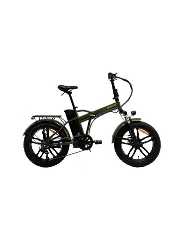 Bisan E-Folding F4 20 Jant M.Disk 43 Cm Elektirikli Katlanır Bisiklet Haki Sarı