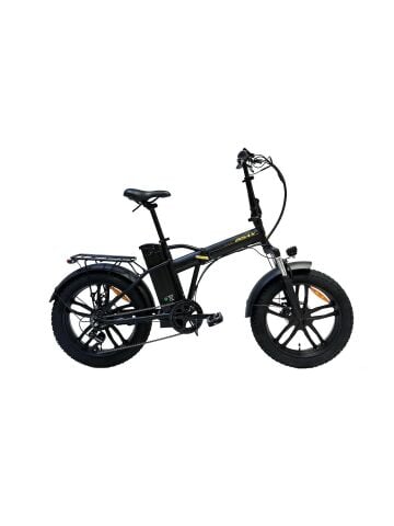 Bisan E-Folding F3 20 Jant 43 CM Elektrikli Katlanır Bisiklet Mat Siyah Sarı