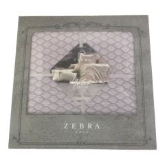 Zebra Casa Genova Yatak Örtüsü Takımı Çift Kişilik Mürdüm