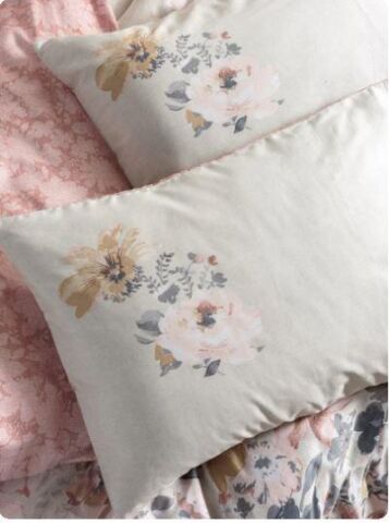 Cotton Box Dalya Saten Pudra Çift Kişilik Nevresim Takımı