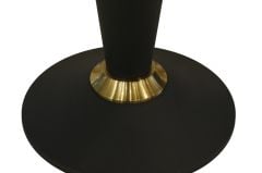 T.Concept Metal Yuvarlak Yan Sehpa Siyah Gold Ayak
